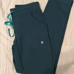 XXS FIGS women’s Yola scrub pants Caribbean blue FionLite